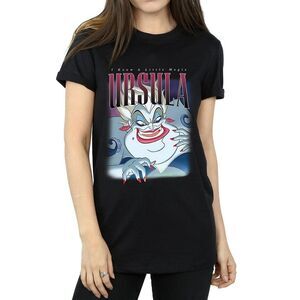The Little Mermaid Womens/Ladies Ursula Montage Cotton Boyfriend T-Shirt / Black